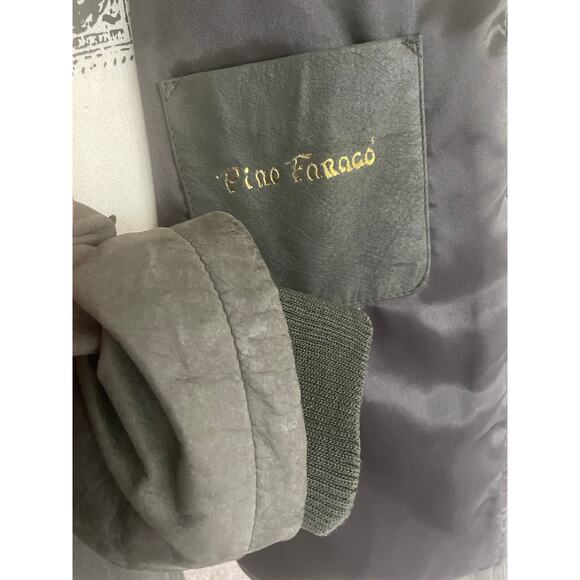 Y2K 90’s PINO FARAGO COAT JACKET SUEDE GENUINE FOREST GREEN SZ XL EU52 VERSATILE - Picture 12 of 16